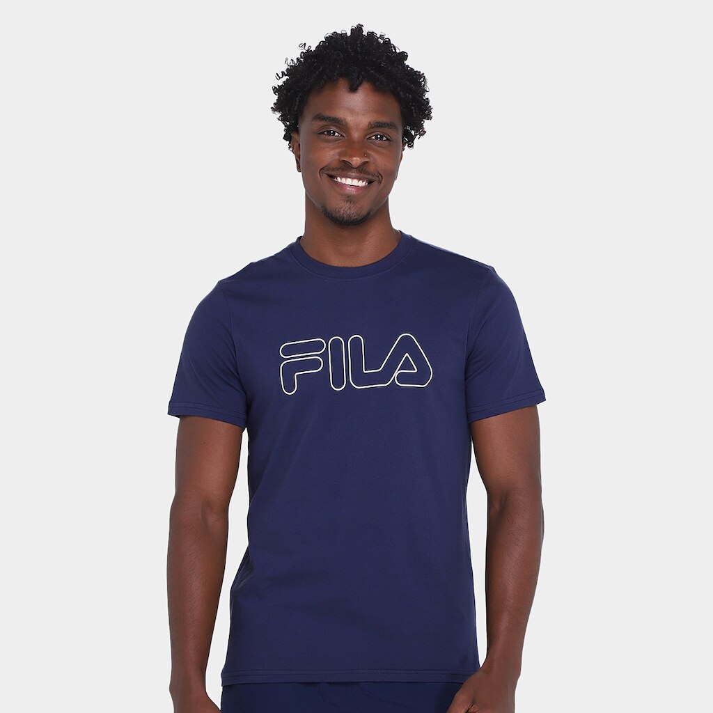 Camiseta Fila Letter Outline Masculina