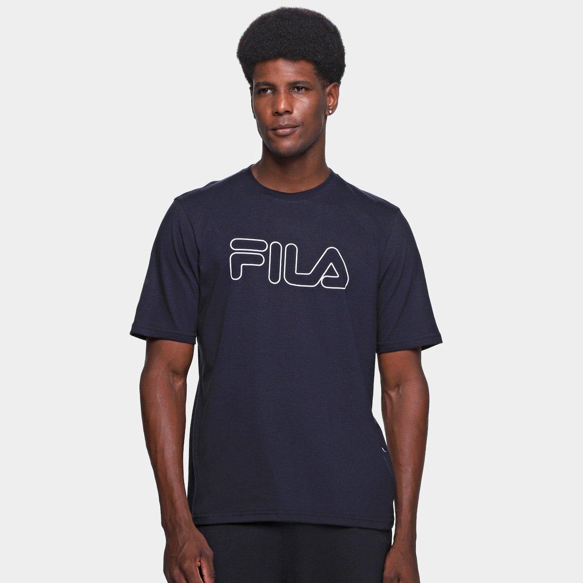 Camiseta Fila Letter Outline Masculina