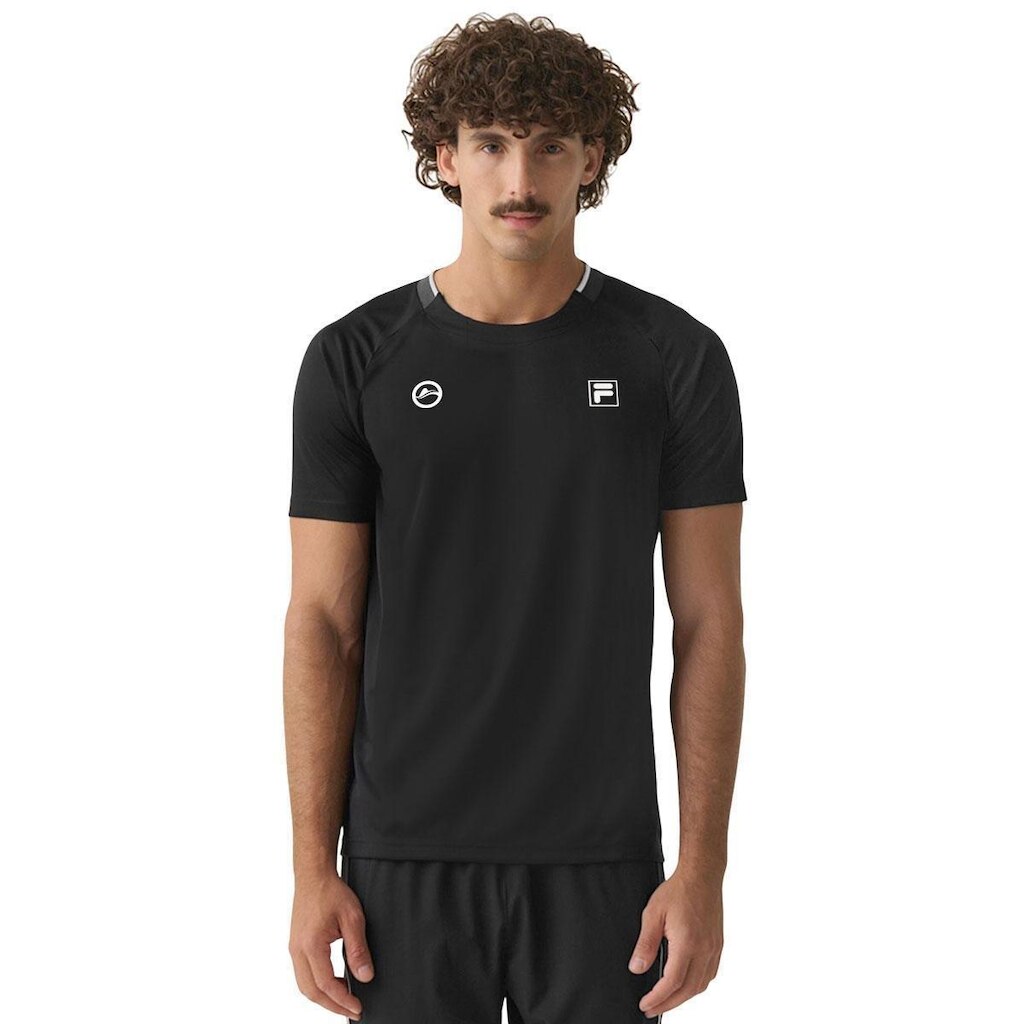 Camiseta Fila Match AO Rio Open 26 Preta