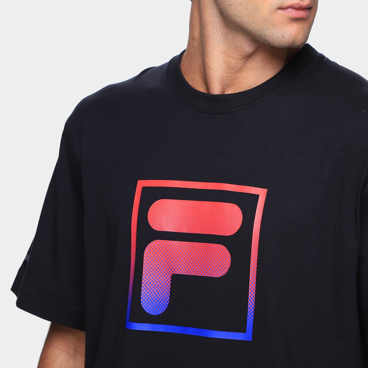 Camiseta Fila Over Cotton Union Racer Masculina - 2