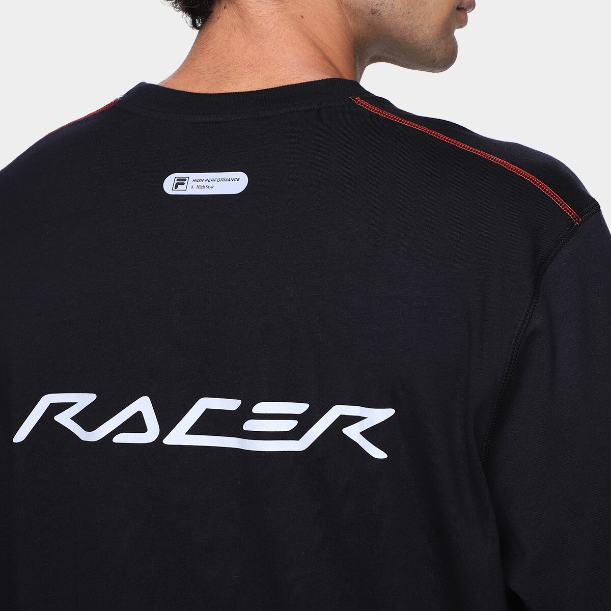Camiseta Fila Over Cotton Union Racer Masculina - 3