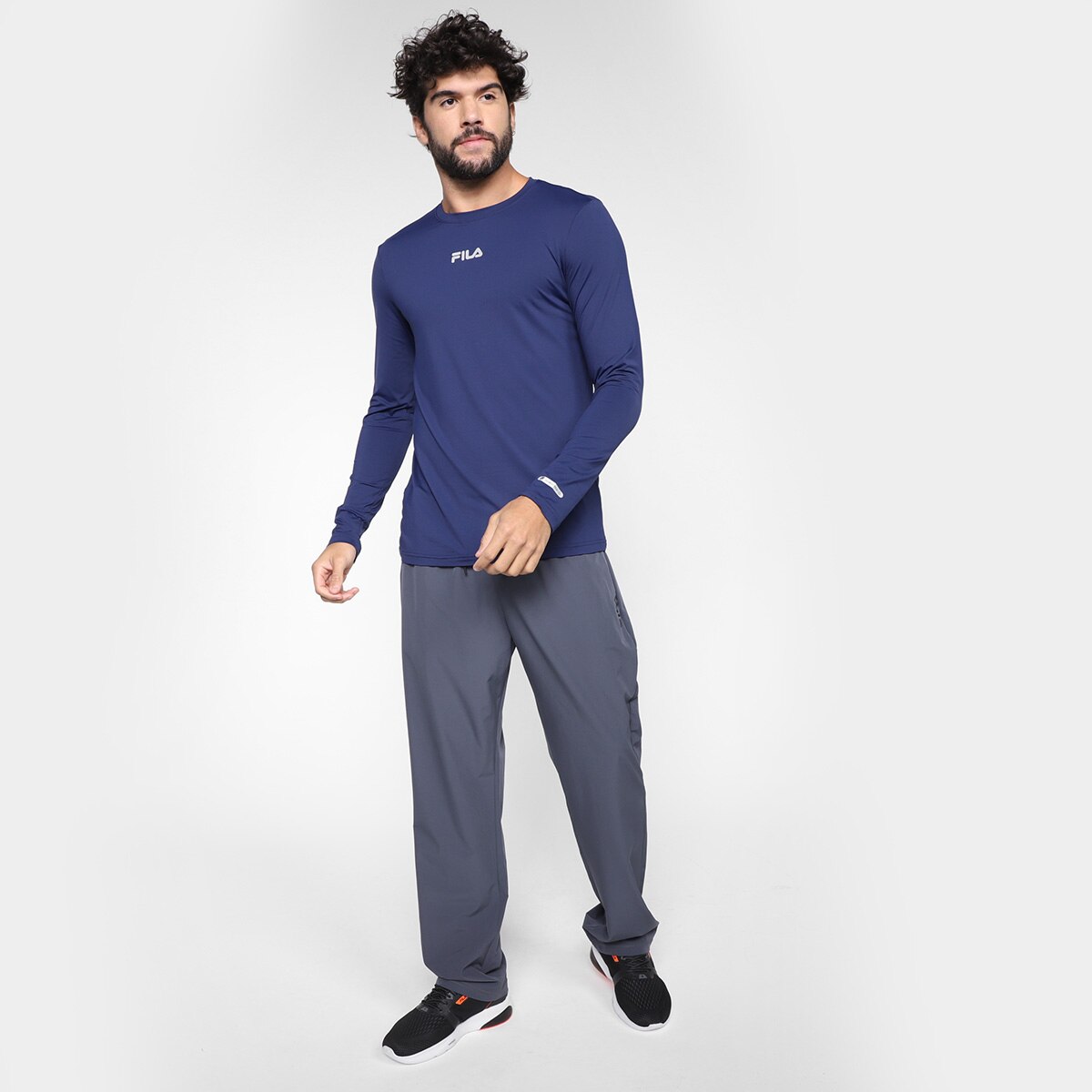 Camiseta Fila Proteção UV Manga Longa Masculina - 3
