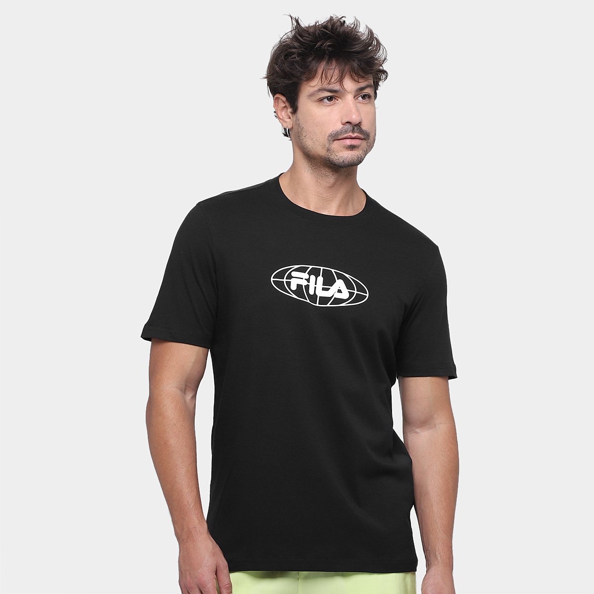 Camiseta Fila Regular Classic Masculina Menor preço em Camiseta Fila Regular Classic Masculina