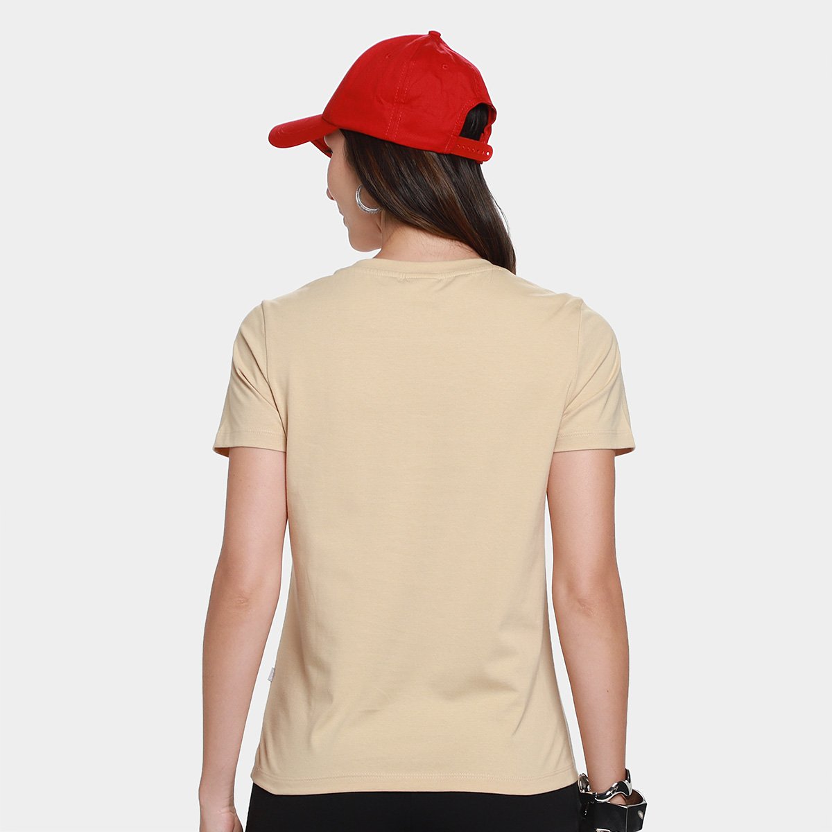 Camiseta Fila Regular V Basic Classic Feminina - 1