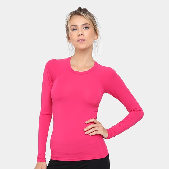 Camiseta Fila Speed Ns Manga Longa Feminina - Pink Menor preço em Camiseta Fila Speed Ns Manga Longa Feminina - Pink