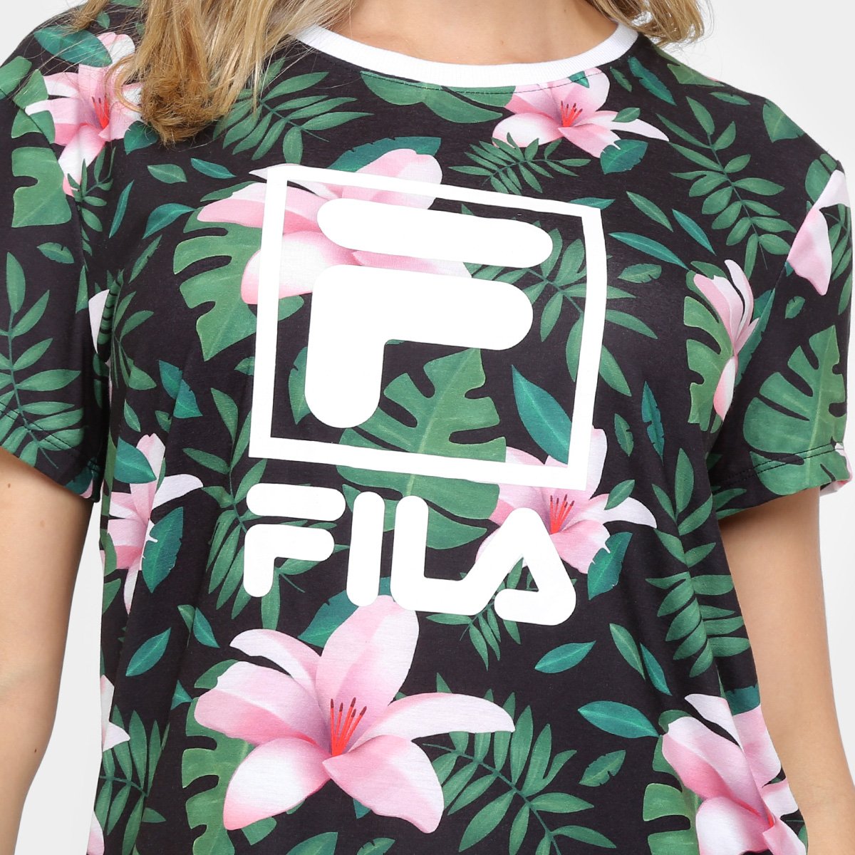 camiseta fila flower