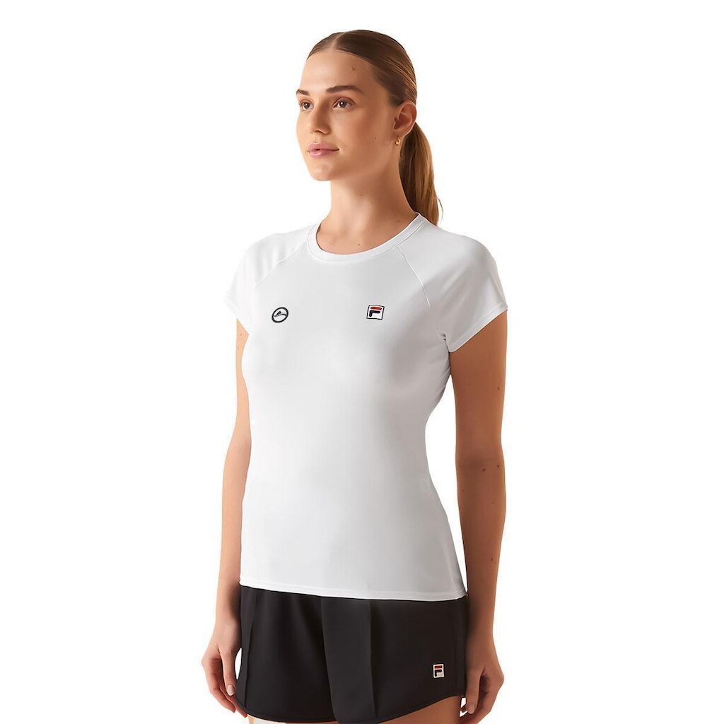 Camiseta Fila Tennis Basic Rio Open 26 Branca
