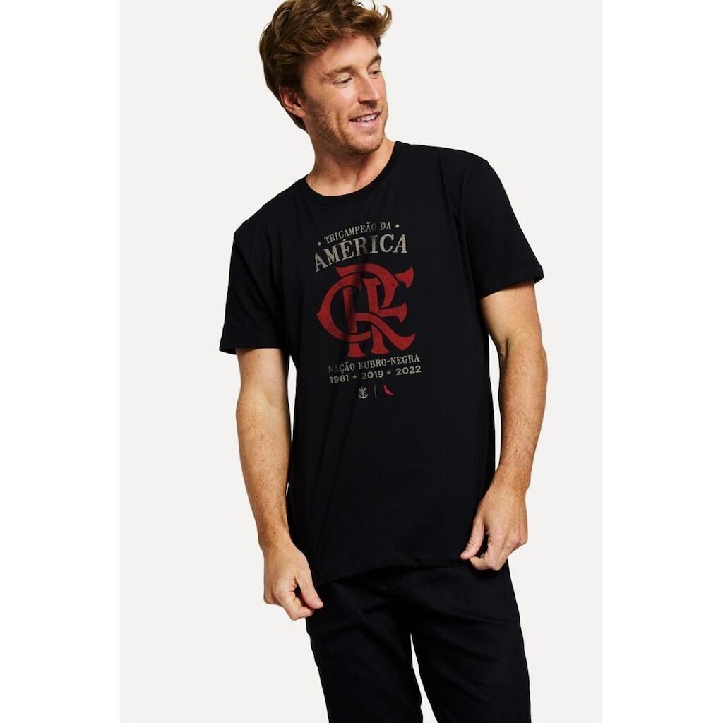 Camiseta Fla Tri Campeao Reserva