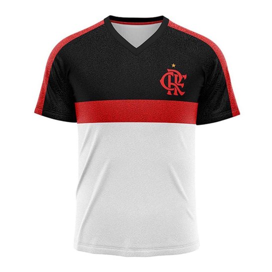 Camiseta Flamengo Bounce Masculina - Branco Menor preço em Camiseta Flamengo Bounce Masculina - Branco
