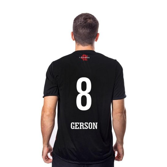 Camiseta Flamengo Cup 8 Gerson - Preto+Vermelho Menor preço em Camiseta Flamengo Cup 8 Gerson - Preto+Vermelho