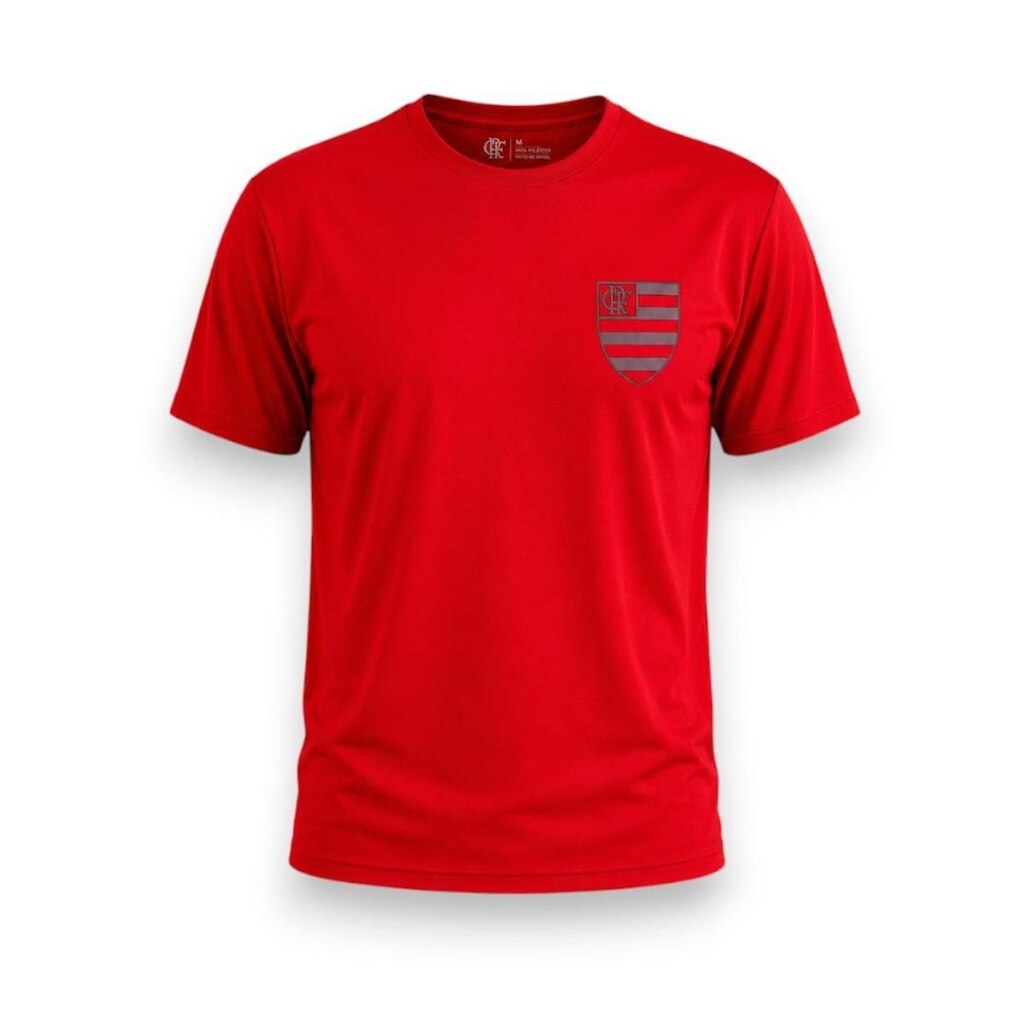 Camiseta Flamengo Icon Masculina 100 Algodão Oversized Silk