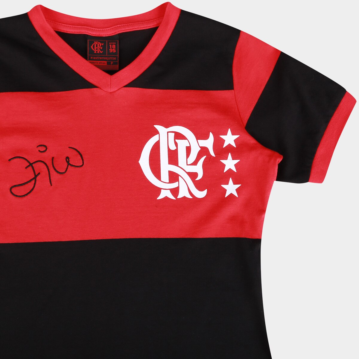 Camiseta Flamengo Libertadores 81 Zico Feminina - 6
