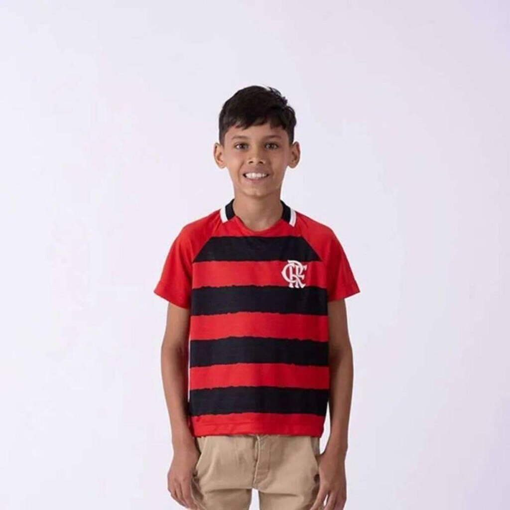 CAMISETA FLAMENGO MANTO INFANTIL - Vermelho