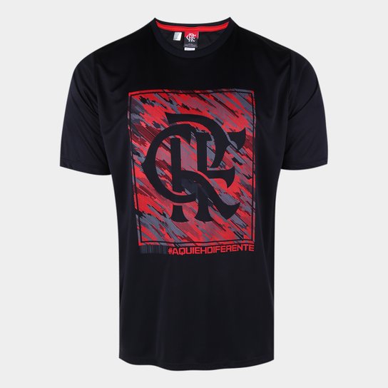 Camiseta Flamengo Pride Masculina - Preto Menor preço em Camiseta Flamengo Pride Masculina - Preto