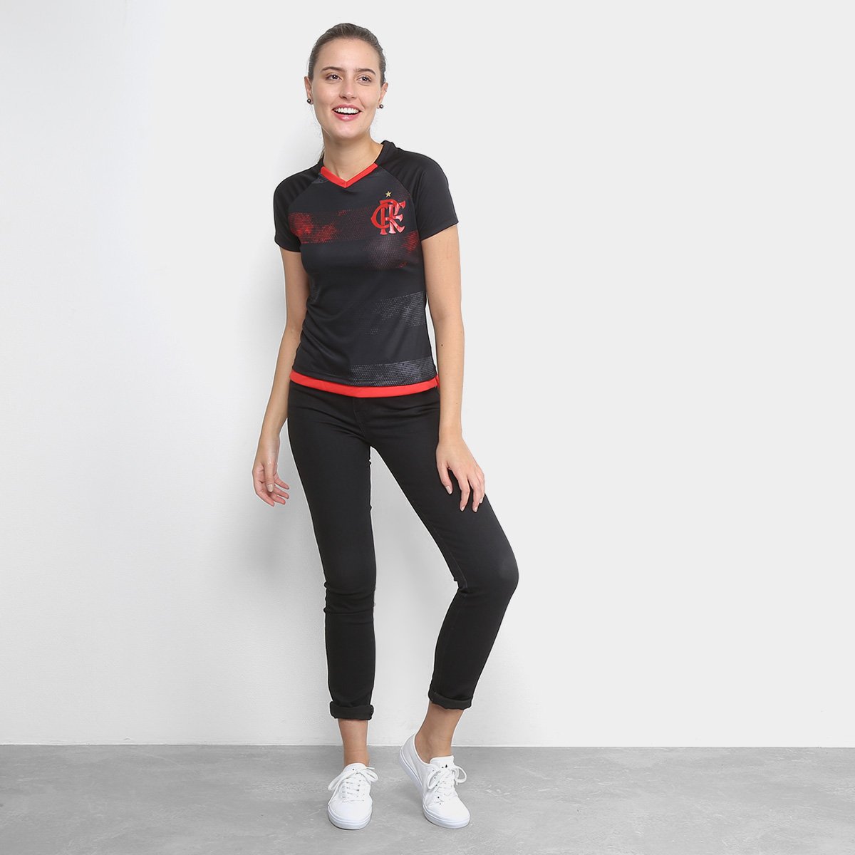 camisa flamengo rally feminina