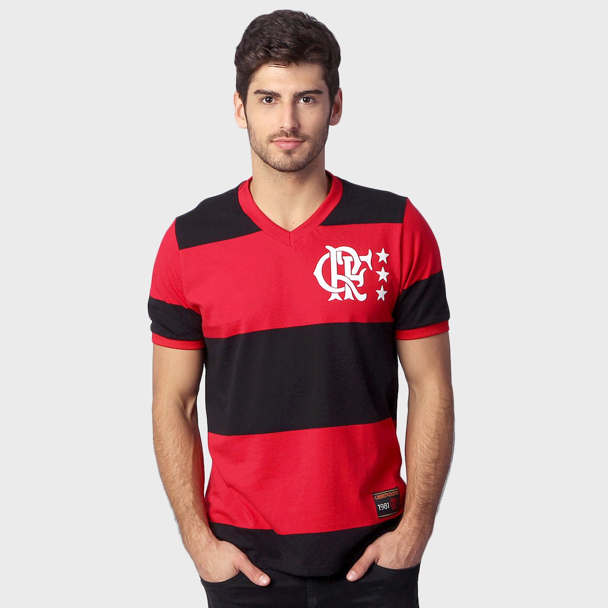 Camiseta Flamengo Retrô Libertadores Menor preço em Camiseta Flamengo Retrô Libertadores