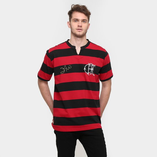 Camiseta Flamengo Retrô Zico Masculina - Vermelho e Preto é ruim? Camiseta Flamengo Retrô Zico Masculina - Vermelho e Preto é boa?