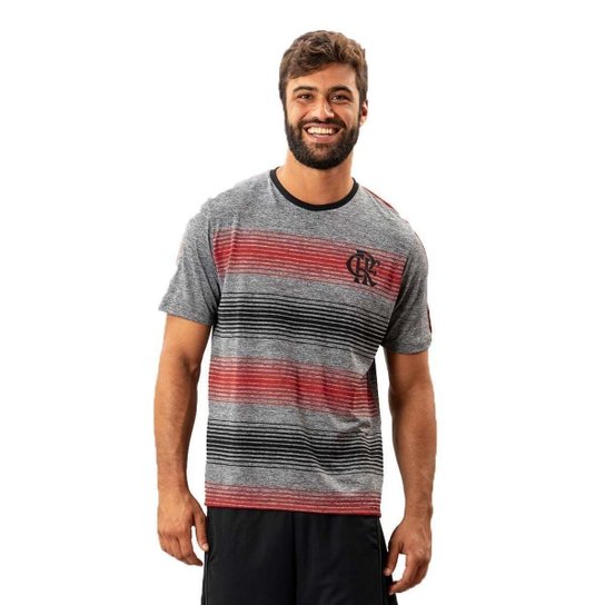 Camiseta Flamengo Risk Braziline - Cinza