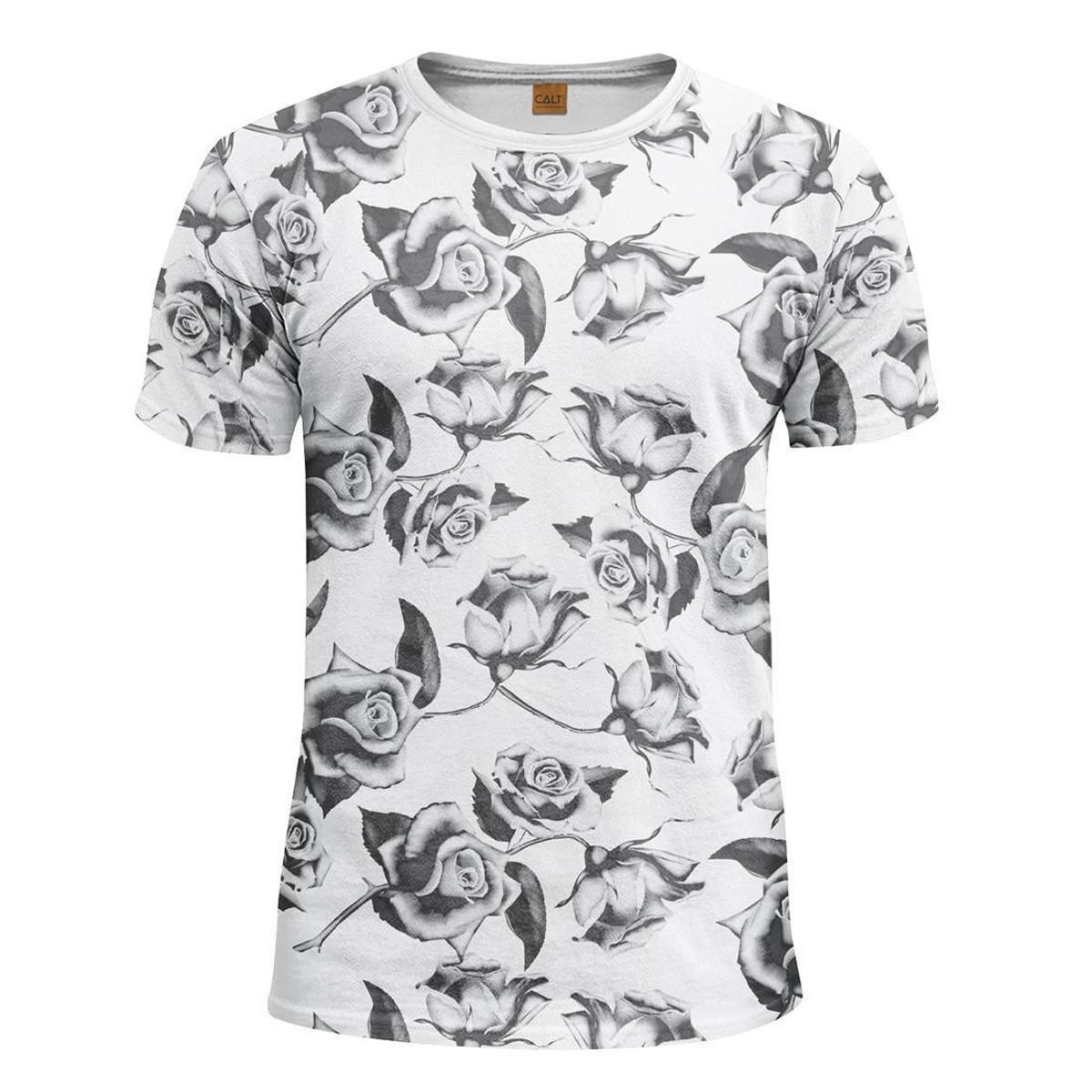 camiseta floral