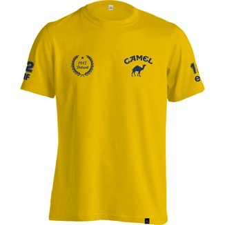 Camiseta Fórmula Retrô Lotus Camel Ano 1987