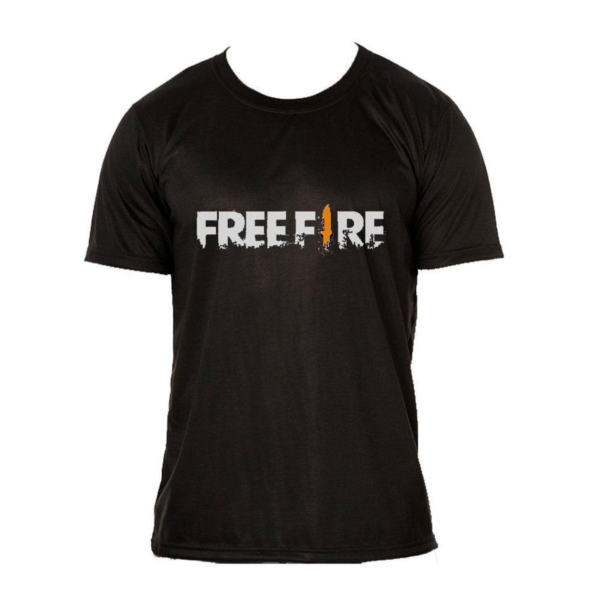 Camiseta Free Fire Infantil Juvenil Preta Menor preço em Camiseta Free Fire Infantil Juvenil Preta