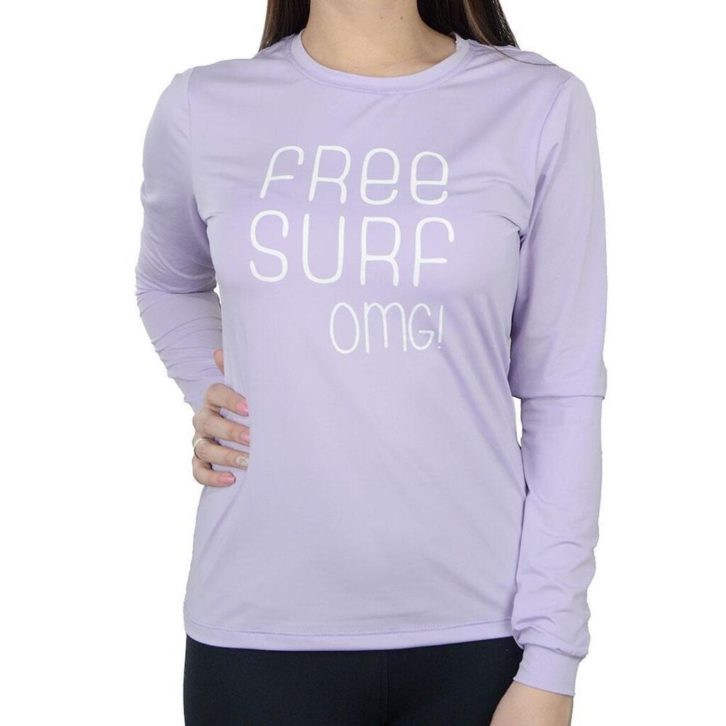 Camiseta FreeSurf ML Sand Feminina