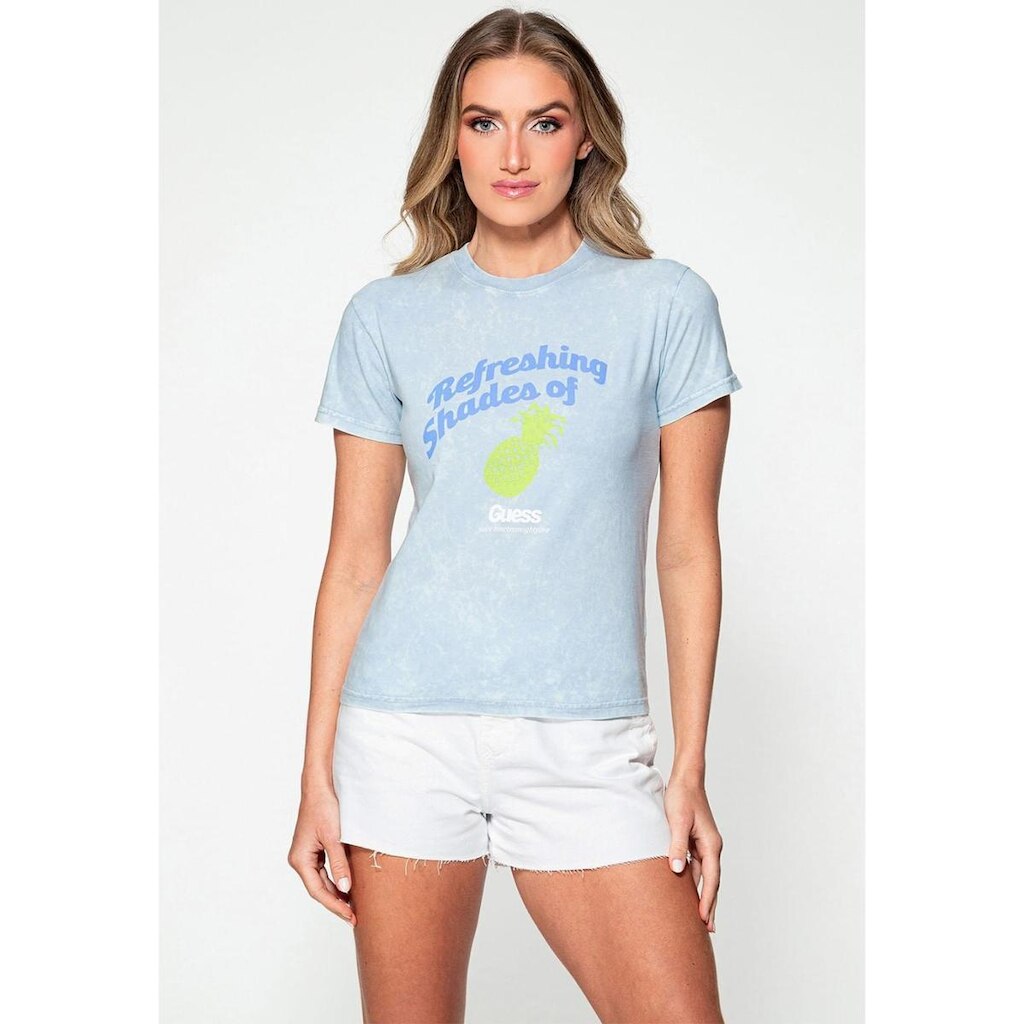 Camiseta Fruit Guess Azul Claro