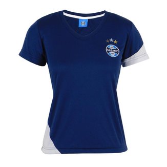 Camiseta Futebol Feminina Baby Look Grêmio RS Torcedora Dry