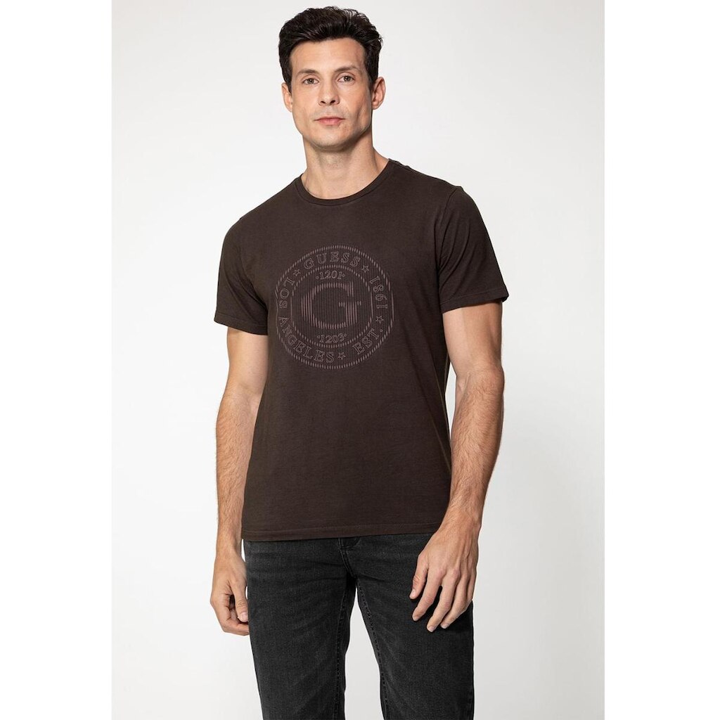 Camiseta G Relevo Marrom