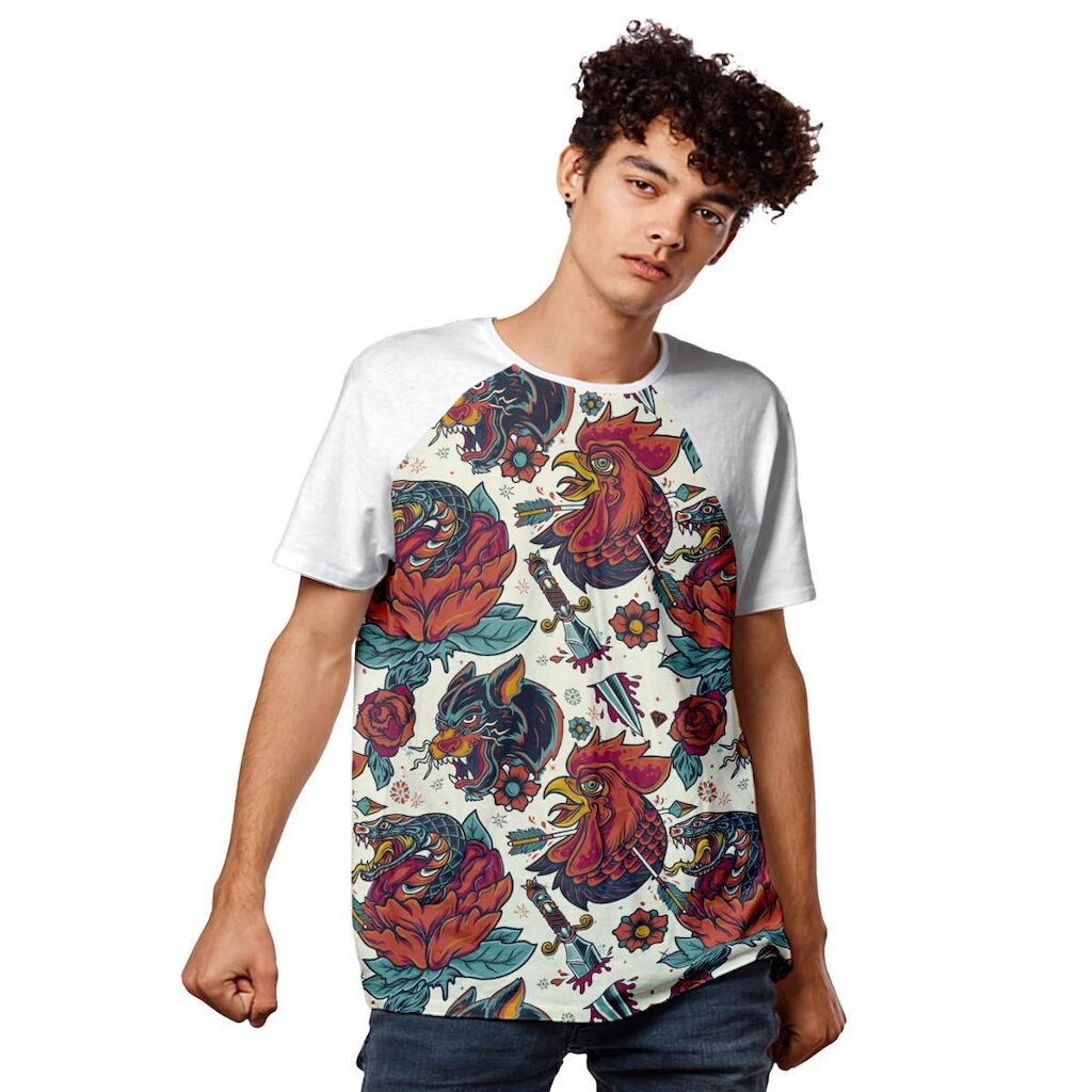 Camiseta Galo Pantera Animals War