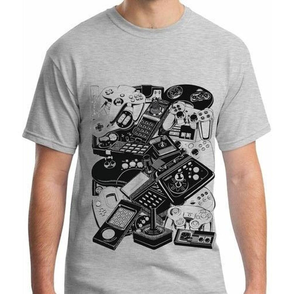 Camiseta Game Retro Controles Antigos