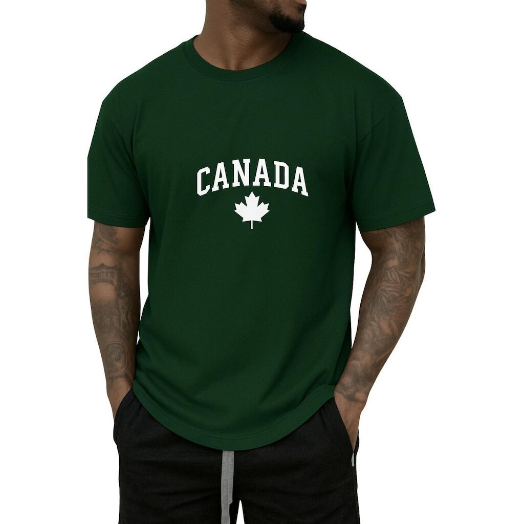 Camiseta Gmm 100% Algodão Premium Canada Masculina