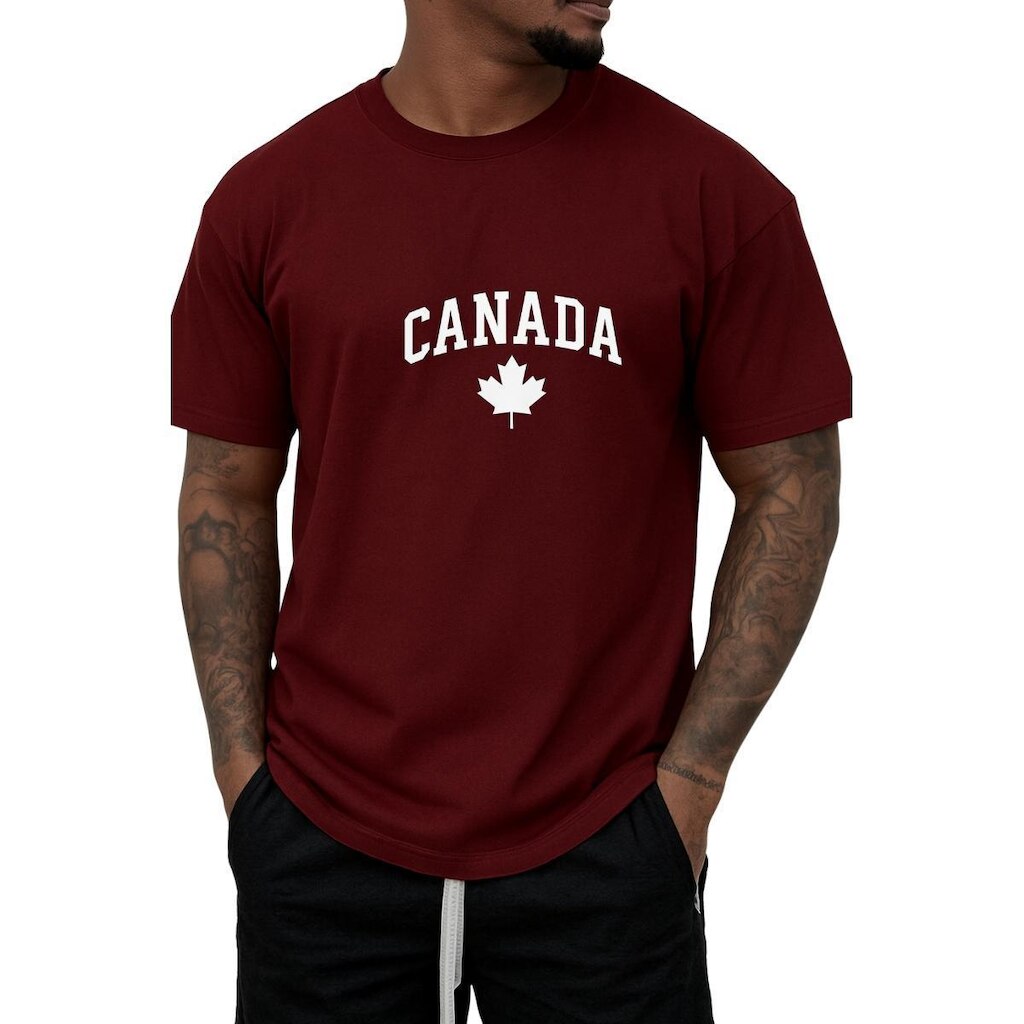Camiseta Gmm 100% Algodão Premium Canada Masculina