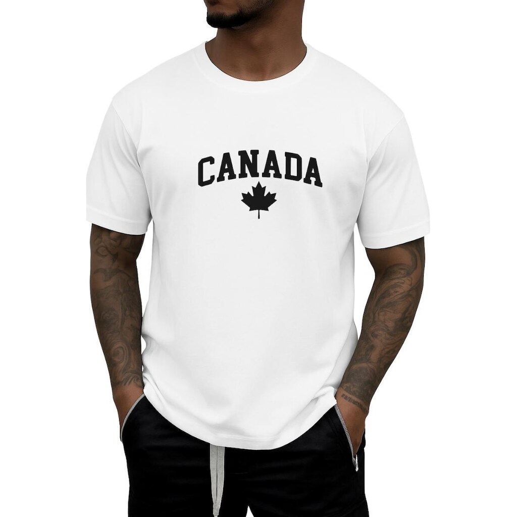 Camiseta Gmm Algodão Premium Canada Masculina
