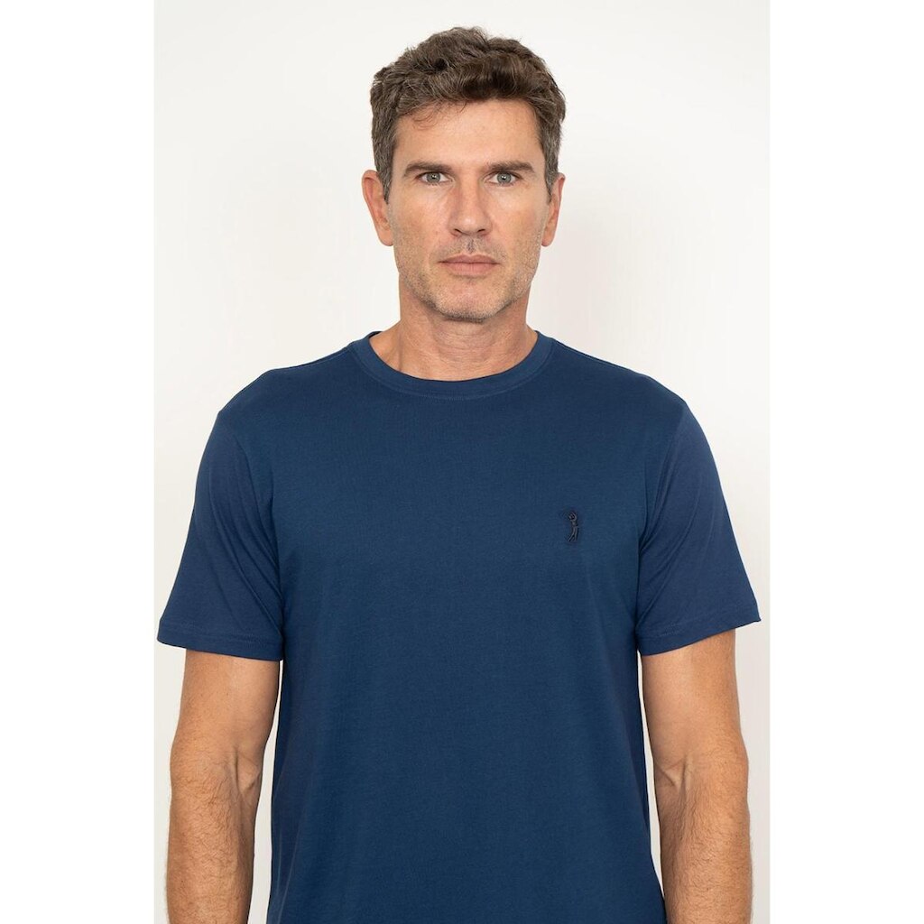 Camiseta Gola Careca Basica Mc NIGHT ROYAL