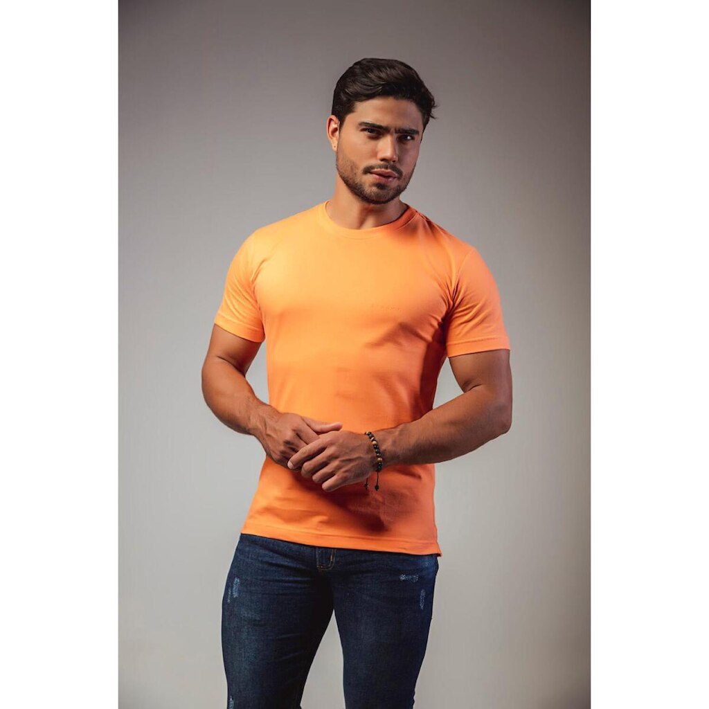 CAMISETA GOLA O STWART LARANJA STW
