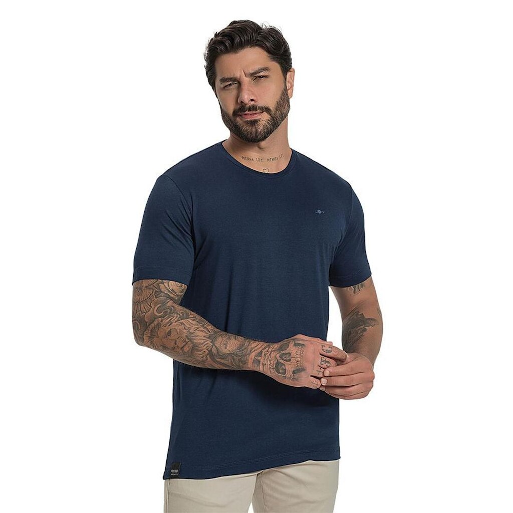 Camiseta Gola Redonda Viscose Elastano - Remo Fenut
