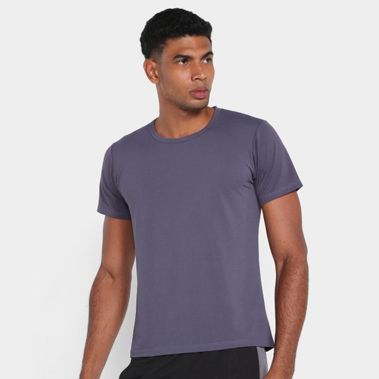 Camiseta Gonew Basic II Masculina - Azul+Chumbo Menor preço em Camiseta Gonew Basic II Masculina - Azul+Chumbo
