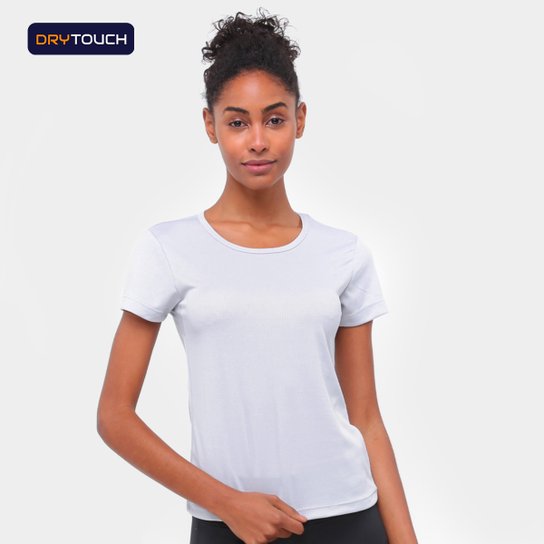 Camiseta Gonew Básica Fast Feminina - Cinza