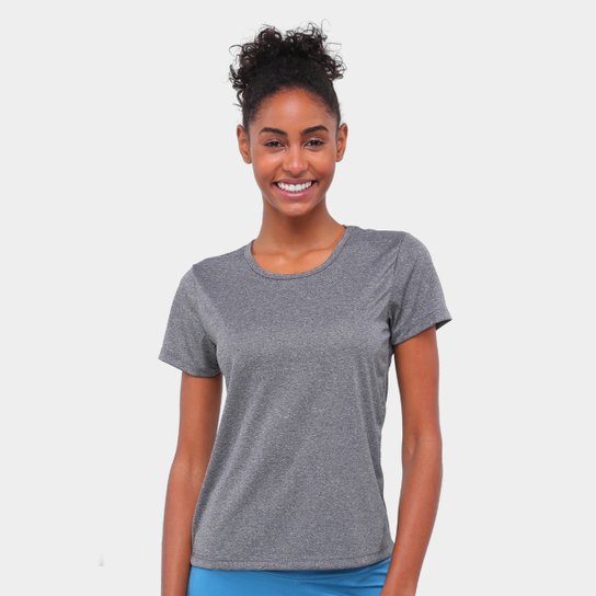 Camiseta Gonew Básica Workout Feminina - Mescla Claro