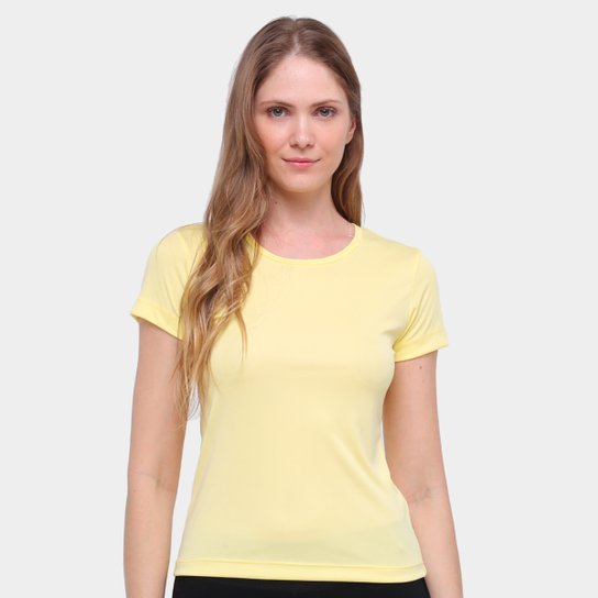 Camiseta Gonew Dry Touch Básica Workout Feminina - Amarelo
