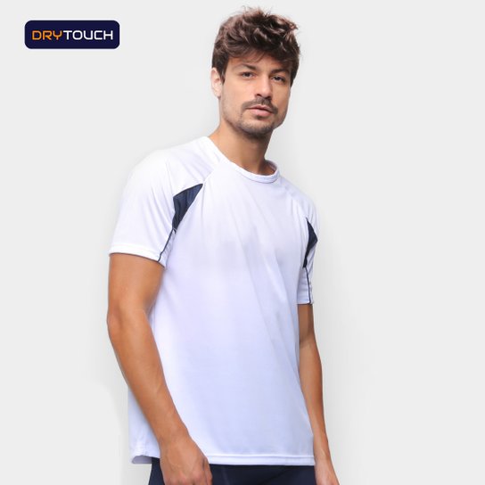 Camiseta Gonew Dry Touch Stay Run Masculina - Branco Menor preço em Camiseta Gonew Dry Touch Stay Run Masculina - Branco