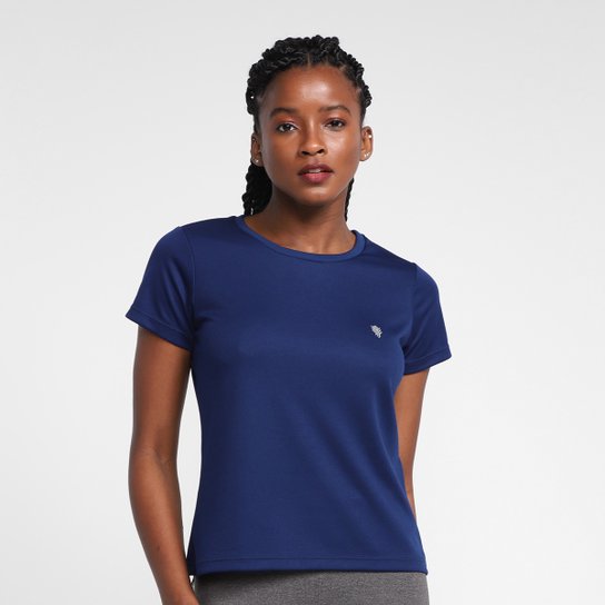 Camiseta Gonew Dry Touch Workout Stripped Feminina - Marinho Menor preço em Camiseta Gonew Dry Touch Workout Stripped Feminina - Marinho