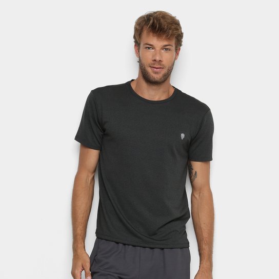 Camiseta Gonew Melange Workout Masculina - Preto