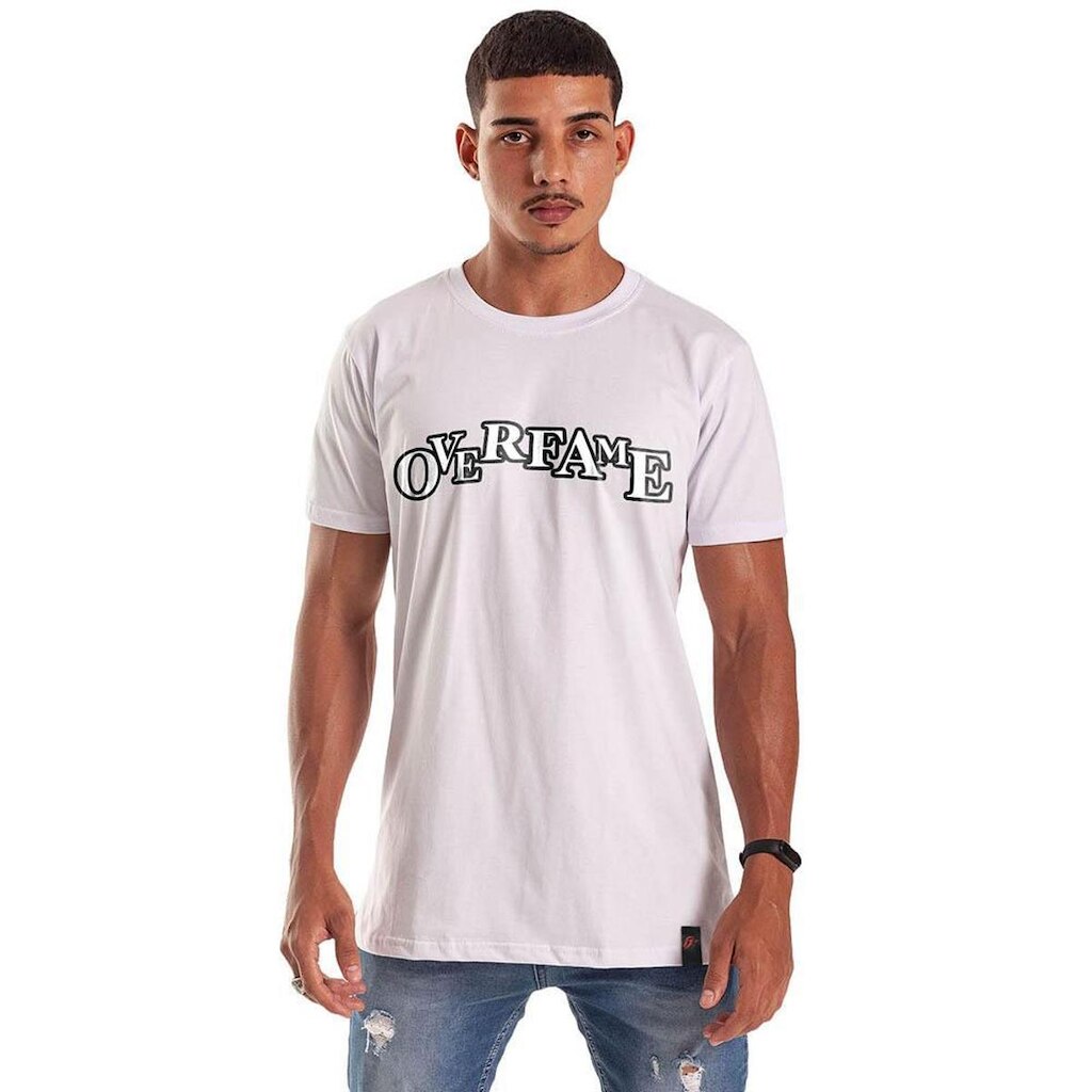 Camiseta Grafics Slim Branco Scrolled Bow