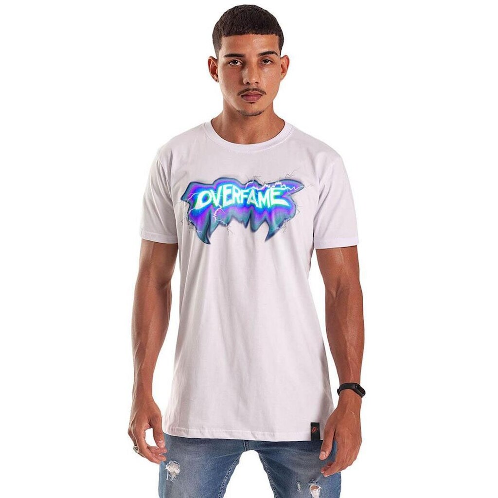 Camiseta Grafics Slim Branco Spectrum Ray