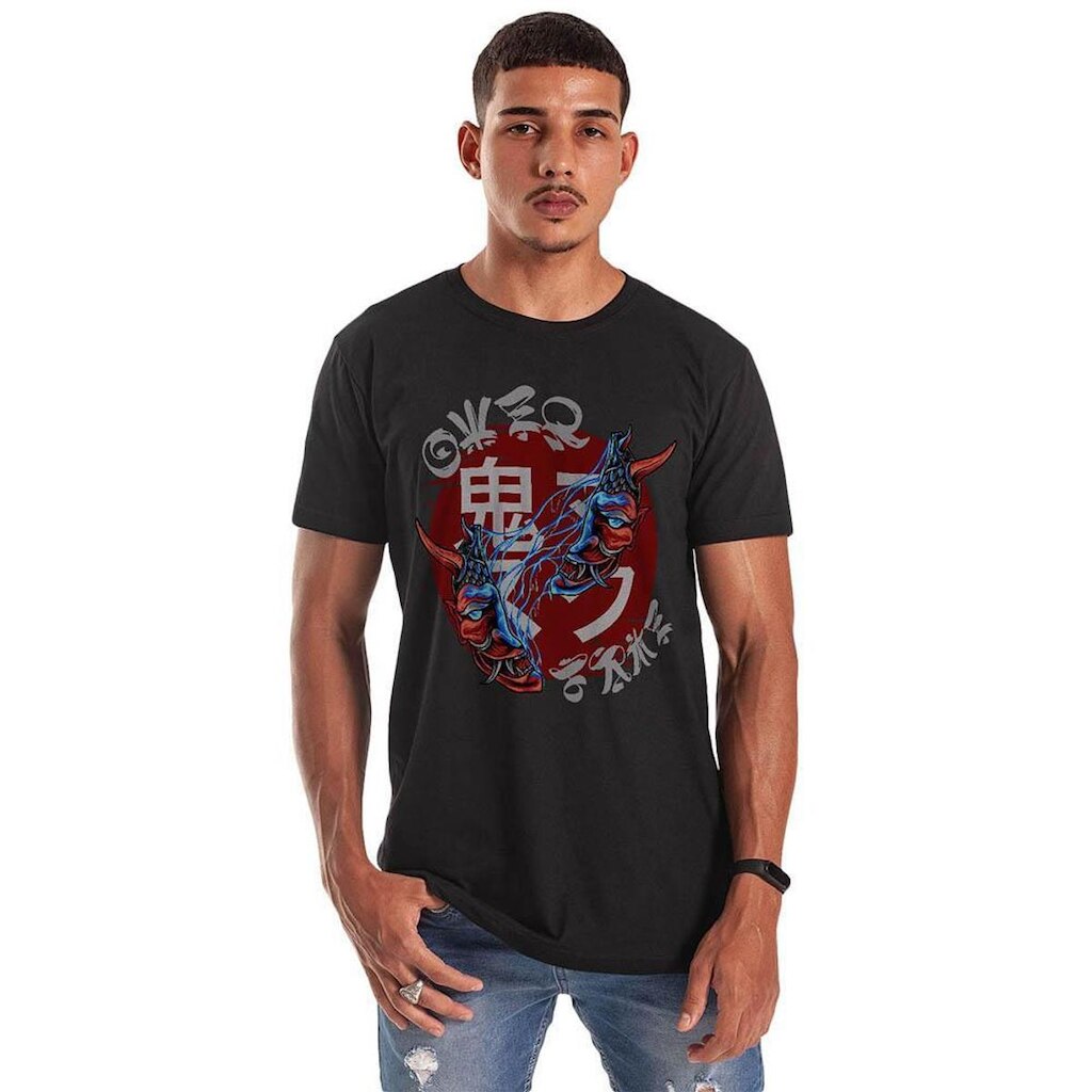 Camiseta Grafics Slim Preto Crashed Hannya