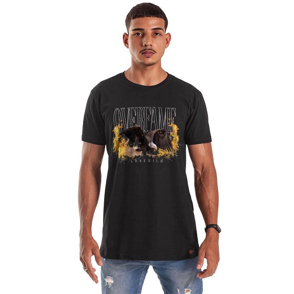Camiseta Grafics Slim Preto Gone Wild