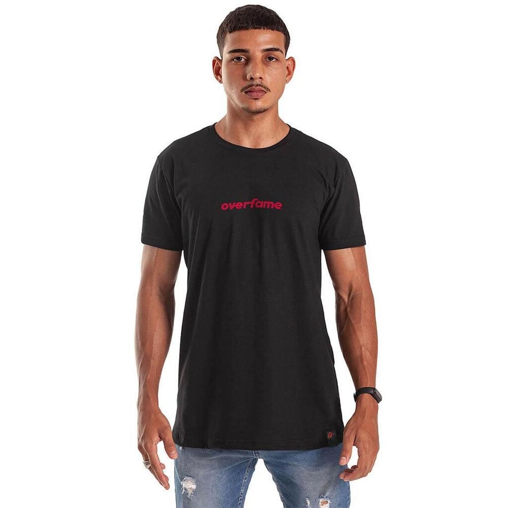Camiseta Grafics Slim Preto Red Logo