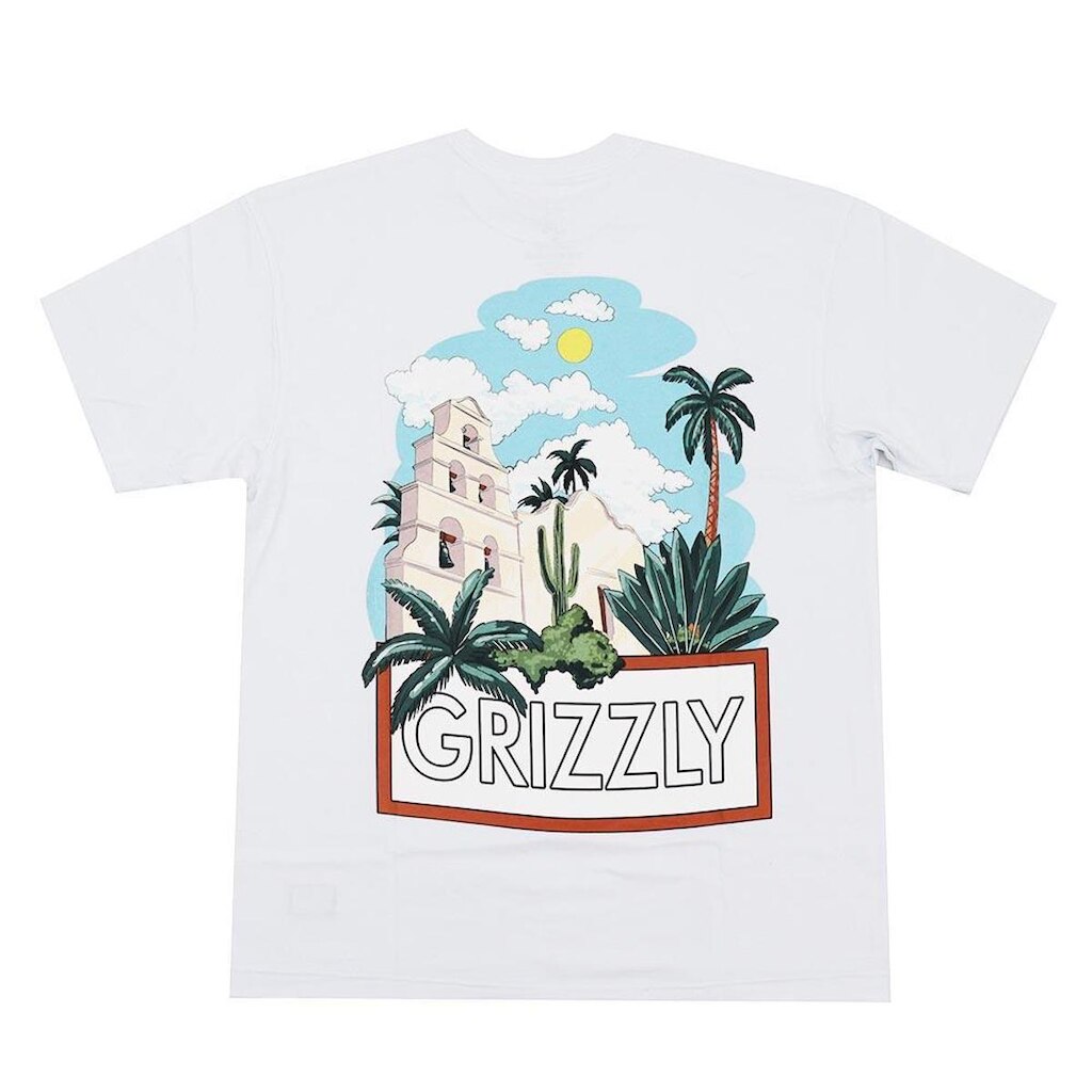 Camiseta Grizzly Cabana - Branco